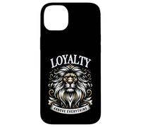 Lion loyalty strength honor crown statement motif Case for iPhone 14 Plus