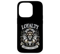 Lion loyalty strength honor crown statement motif Case for iPhone 14 Pro