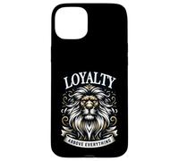 Lion loyalty strength honor crown statement motif Case for iPhone 15 Plus