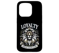 Lion loyalty strength honor crown statement motif Case for iPhone 15 Pro