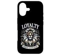 Lion loyalty strength honor crown statement motif Case for iPhone 17