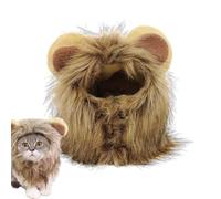 Lion Mane for Cats - Lion Mane Wig, Pet Costumes, Hat - Funny Cosplay Wig Caps for Pets Turn your cat into a strong lion with this cute and skin-friendly
