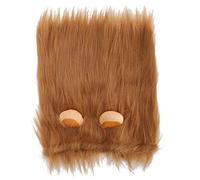 Lion Mane Wig Headgear For Dogs Soft Plush Adjustable Pet Costume Halloween Christmas Party Fancy Dress Up
