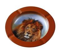 Lion Metal Cigarette Ashtray For Home Office Garden Animal African Decoration Gift Cigars Safari Bedroom Cool Ash Tray For Smoker