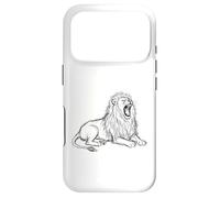 Lion Minimalist Hand Drawn Sketch Art Case for iPhone 17 Pro