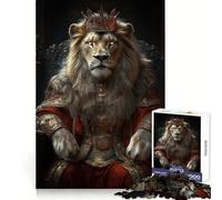 Lion Monarch of The Wild 1000 Piece Jigsaws for Teenagers Sharp Logic Sharp Edge Family Activity (38x52cm)