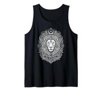 Lion Mystical Boho Sacral Geometry Astrology Tank Top