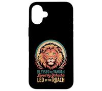 Lion of Judah Blessed Yahuah Yahusha Ruach HaKodesh Case for iPhone 16 Plus