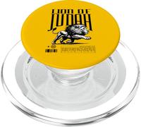 Lion of Judah Bold Faith Christian Graphic Design Back Print PopSockets PopGrip for MagSafe