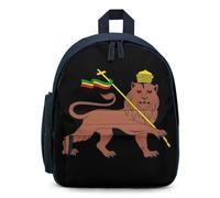 Lion of Judah Emblem of The Ethiopian Empire Cute Backpack Small Daily Daypack Travel Shoulder Bag with Adjustable Strap Funny Graphic
