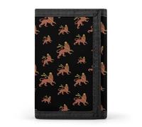 Lion of Judah Emblem of The Ethiopian Empire Printed Trifold Wallets Front Pocket Wallet With ID Window Gifts for Men And Women