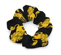 Lion of Judah Fashion Scrunchies for Women Satin Hair Elastics & Ties Cute Ponytail Holders