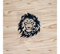 Lion of Judah Head Sticker Decal Vinyl Rasta Rastafari Jamaica - White 12.7cm - for Car Boat Laptop Cup No Background Die-Cut