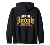 Lion of Judah Hebrew Reggae Design Zip Hoodie