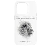 Lion of Judah I Can Do All Things Through Christ Philippians Case for iPhone 15 Pro