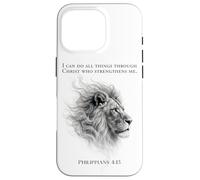 Lion of Judah I Can Do All Things Through Christ Philippians Case for iPhone 16 Pro
