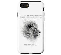 Lion of Judah I Can Do All Things Through Christ Philippians Case for iPhone SE (2020) / 7/8