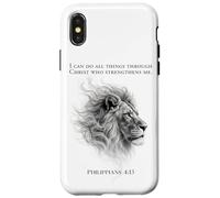 Lion of Judah I Can Do All Things Through Christ Philippians Case for iPhone X/XS