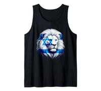 Lion Of Judah Jewish Pride Israel Flag Strength Unity Tank Top