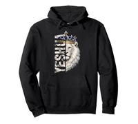 Lion of Judah King Jesus Son of Yahweh Christian Religious Pullover Hoodie