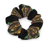 Lion of Judah Rasta Reggae Hair Ties Elastic Hair Bands Cute Ponytail Holders for Thick Or Thin Hair
