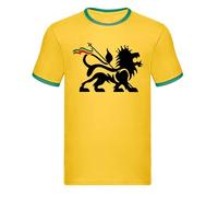 Lion of Judah Reggae T-Shirt - XL Yellow