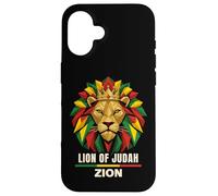 Lion of Judah Zion Rastafari Crown Graphic Case for iPhone 16