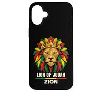 Lion of Judah Zion Rastafari Crown Graphic Case for iPhone 16 Plus