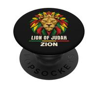 Lion of Judah Zion Rastafari Crown Graphic PopSockets Adhesive PopGrip