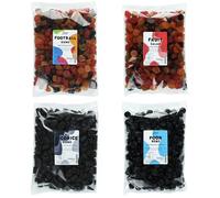 Lion Original Gums Licorice Rainbow Assortment 1kg Quartet - Football Gums, Fruit Salad, Liqorice Gums, Poor Bens (4 x 1kg Party Bags) - 1,2,3,5