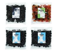 Lion Original Gums The Anise Archive - Liqorice Gums, Midget Gems, 2 x Poor Bens (4 x 500g Bags) - 3,4,5,5