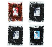 Lion Original Gums The Black Diamond Collection 1kg Quartet - Fruit Salad, 2 x Liqorice Gums, Poor Bens (4 x 1kg Party Bags) - 2,3,3,5