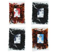 Lion Original Gums The Dark Mystique Mix 1kg Quartet - Fruit Salad, 2 x Liqorice Gums, Wine Gums (4 x 1kg Party Bags) - 2,3,3,6
