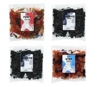 Lion Original Gums The Dark Mystique Mix - Fruit Salad, 2 x Liqorice Gums, Wine Gums (4 x 500g Bags) - 2,3,3,6