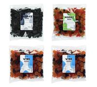 Lion Original Gums The Flavourful Vintage Variety - Liqorice Gums, Midget Gems, 2 x Wine Gums (4 x 500g Bags) - 3,4,6,6