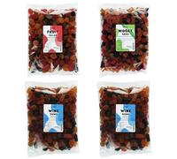 Lion Original Gums The Gourmet Gummy Gala 1kg Quartet - Fruit Salad, Midget Gems, 2 x Wine Gums (4 x 1kg Party Bags) - 2,4,6,6