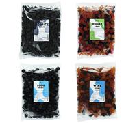 Lion Original Gums Twisted Fruits & Licorice Ensemble 1kg Quartet - Liqorice Gums, Midget Gems, Poor Bens, Wine Gums (4 x 1kg Party Bags) - 3,4,5,6