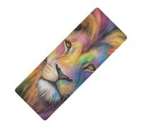 Lion Painting Art printed natural yoga mat for home gym, natural rubber non slip, with yoga bag for mat tapete para ejercicio 71x26 inches