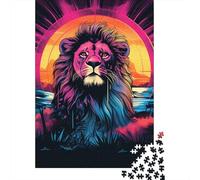 Lion Paper Jigsaw Puzzle for Adults 1000 Piece Puzzles for Teenagers Creative Jigsaw Puzzles Family Challenging Games Toys 1000pcs (38x26cm)