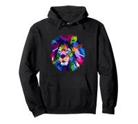 Lion Pop Art Pullover Hoodie
