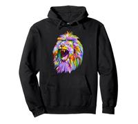 Lion Pop Art Pullover Hoodie