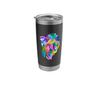 Lion Pop Art Stainless Steel Insulated Tumbler