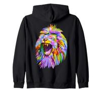Lion Pop Art Zip Hoodie
