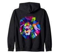Lion Pop Art Zip Hoodie