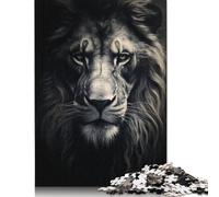 Lion Portrait Jigsaw Puzzles Puzzles for Adults Kids. 1000 Pieces Great Gifts Challenge Toy Educational Game Home Decoration for Adults& Kids Age 14 Years Up 1000pcs (40x28cm)