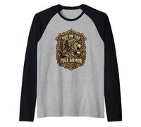 Lion Put On The Full Armor of God Christian Raglan Baseball Tee