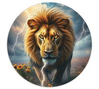Lion Puzzle 1000Pc Jigsaw Animals Das Tier Wild Animals Beast Rotundity Jigsaws Adults Kids Puzzles Creative Games Home Adult Decoration Educational Games Inspirational 1000pcs (67.5x67.5cm)
