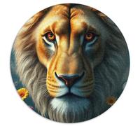 Lion Puzzle 1000Pc Jigsaw Animals Das Tier Wild Animals Beast Rotundity Jigsaws Adults Kids Puzzles Difficult Suitable for Home Decor Impossible Challenging Games Adult Presents (67.5x67.5cm)