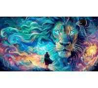 lion Puzzle for Adults 1000 Piece Educational Game Challenge Impossible Hard Difficult for Home Activity & Fun Present 38x26cm/1000pcs