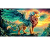 lion Puzzle Game 1000 Piece Recycled Paper Impossible Hard Difficult Challenging for The Whole for Women, Gifts for Men 70x50cm/1000pcs